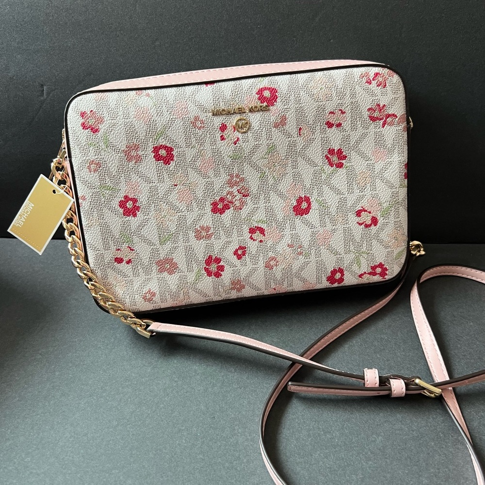 NWT MICHAEL KORS JET SET CHARM LG EW CROSSBODY SHOULDER BAG
